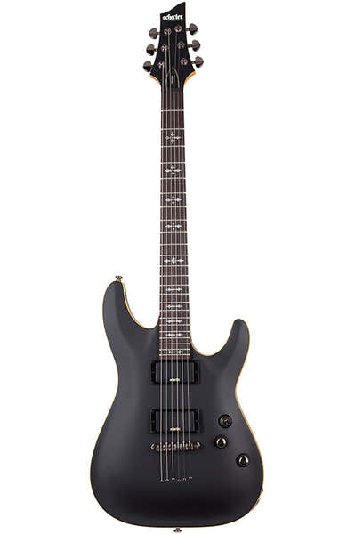 Schecter Demon 6 Verouderd satijnzwart
