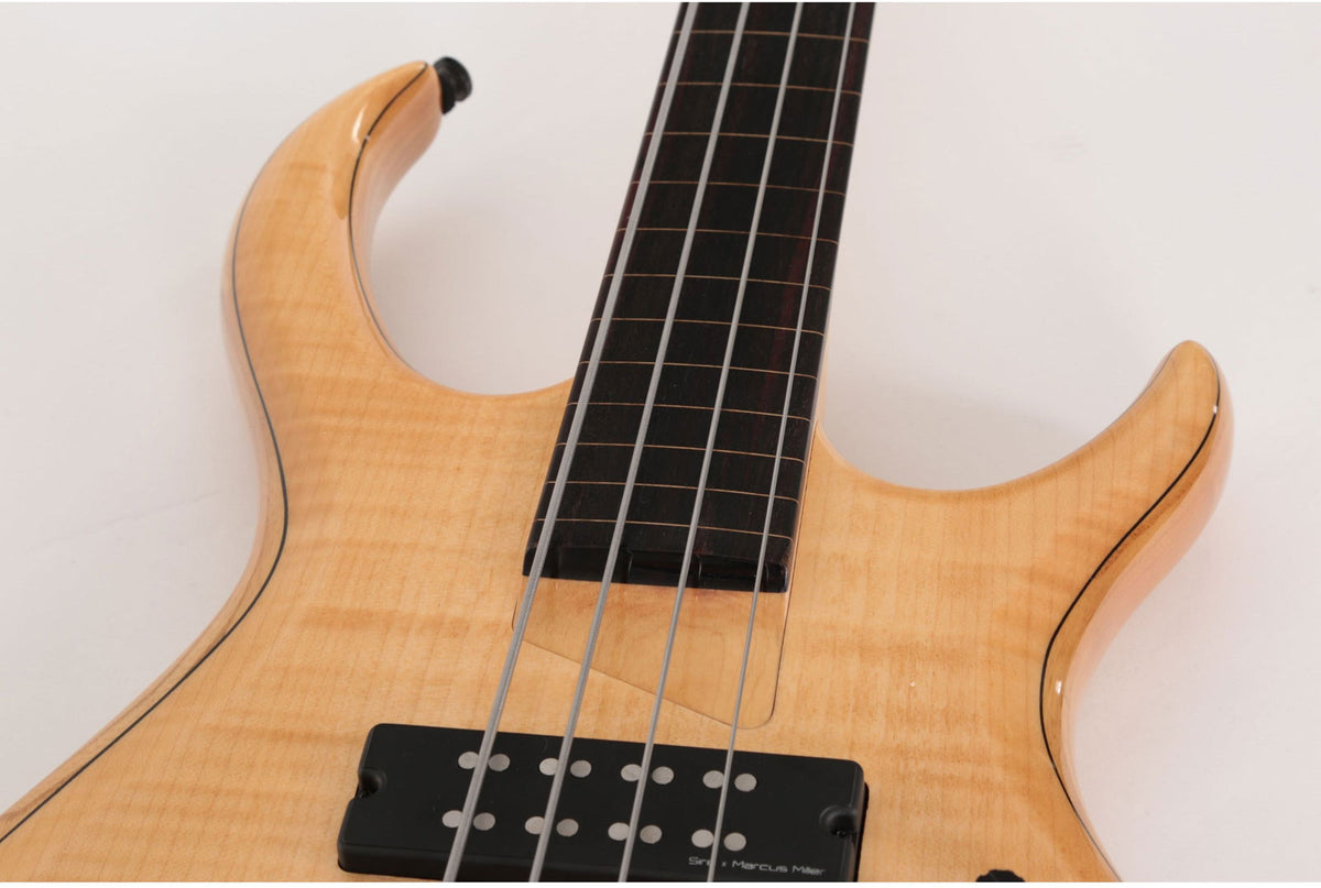 M7 Swamp Ash-4 Fl Nt Rn Fretless Naturel
