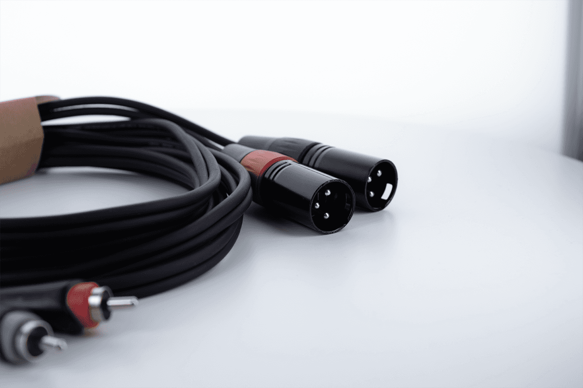 Dubbele Audiokabel XLR Male / RCA 1 M