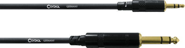 Stereo-Audiokabel Minijack/Jack 3 M