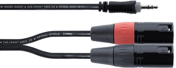 Y-kabel Stereo-mini-jack / 2 XLR Mannelijk 1,5 M