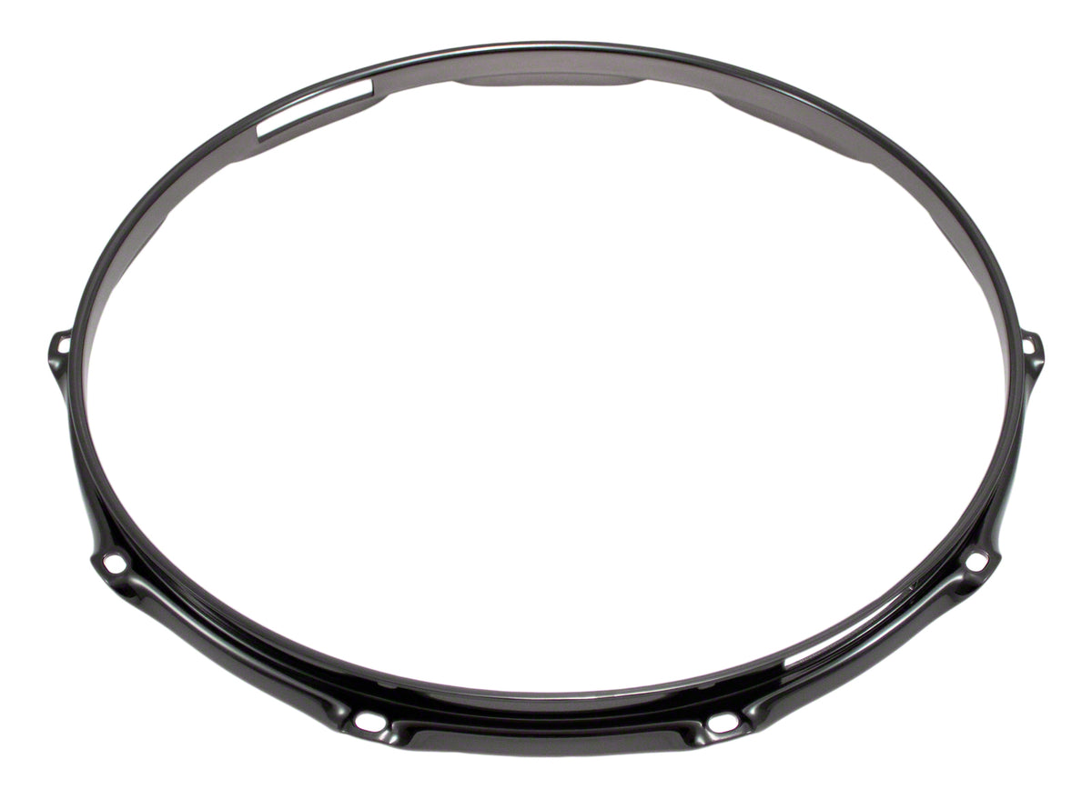 H23-14-10S-BK - 14" 10 HOLES SNARE SIDE BLACK 2.3MM SUPER TRIPLE FLANGE DRUM HOOP