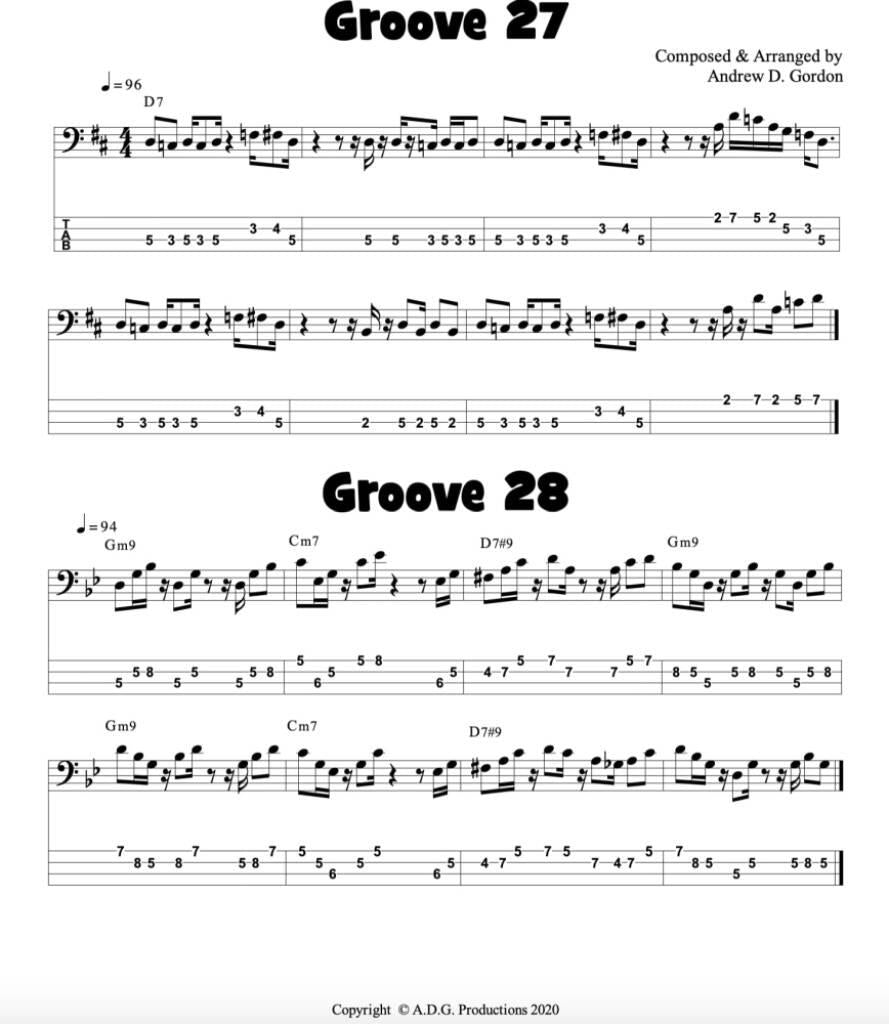 Andrew D. Gordon - 100 Ultimate Soul, Funk and R&B Grooves for Bass