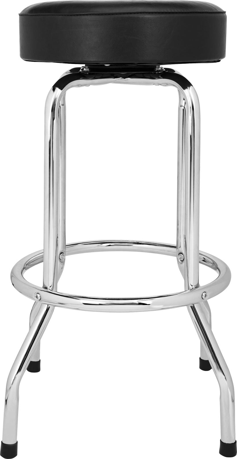 Barkruk met Chevron-logo Zwart-chroom 30"