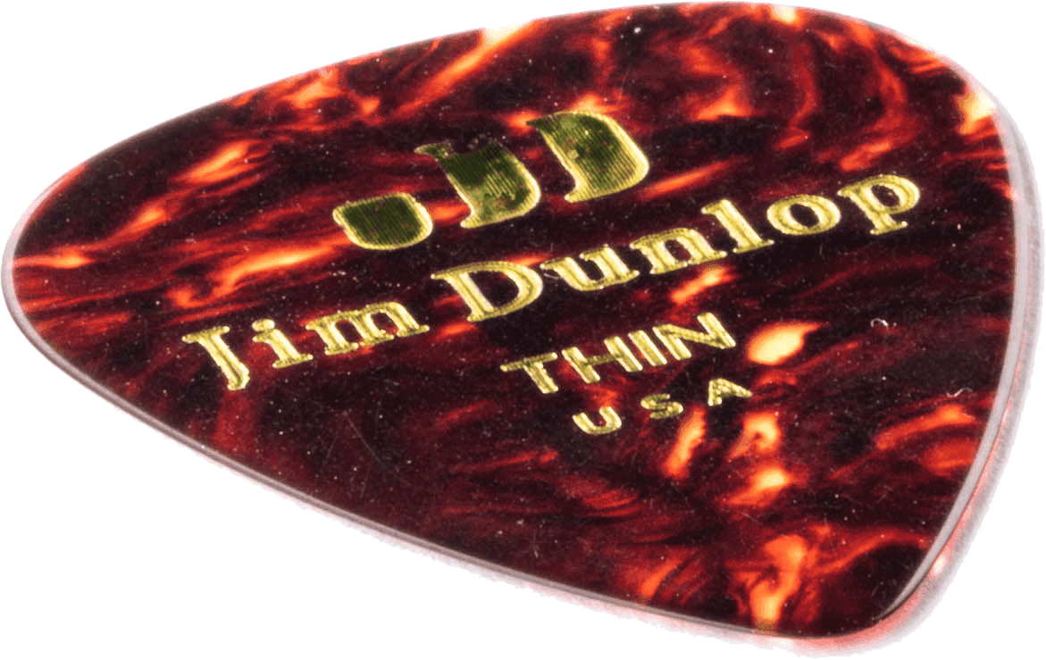 12 x dunne plectrums van schildpad celluloid