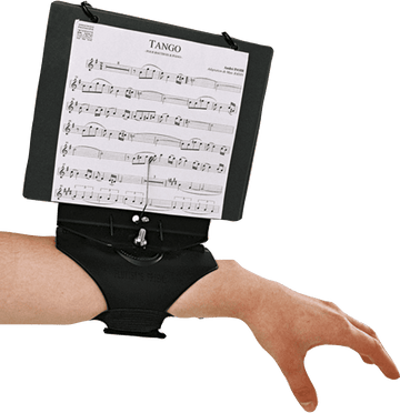 Brede polsnotenmuziekhouder voor fluit