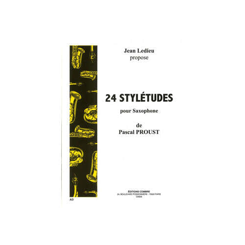 Combre PROUST PASCAL - STYLETUDES (24) - SAXOPHONE