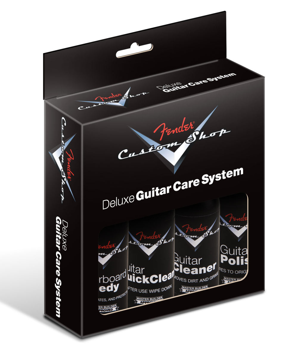 DELUXE GUITAR CARE SYSTEM 4 PACK BLACK