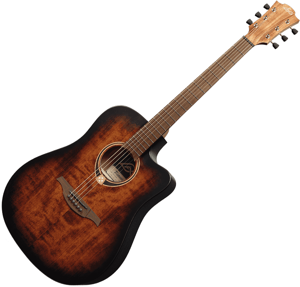 Tramontane T70DCE-B&B Dreadnought Ctw Zwart & Bruin