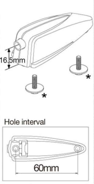 MSL60B - BASS DRUM LUG (HOLE INTERVAL 60MM)