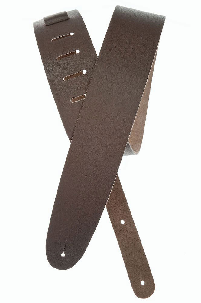 Basic Classic leren gitaarband bruin