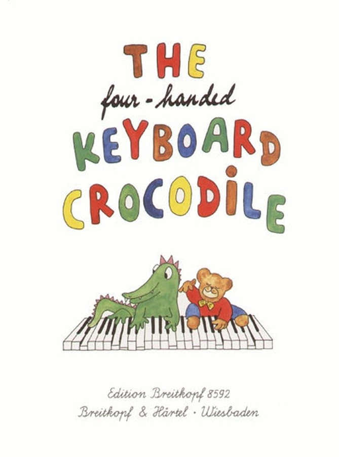 FOUR-HANDED KEYBOARD CROCODILE - PIANO 4 MAINS