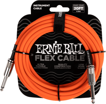 Instrumentkabels Flex Jack/jack 6M Oranje
