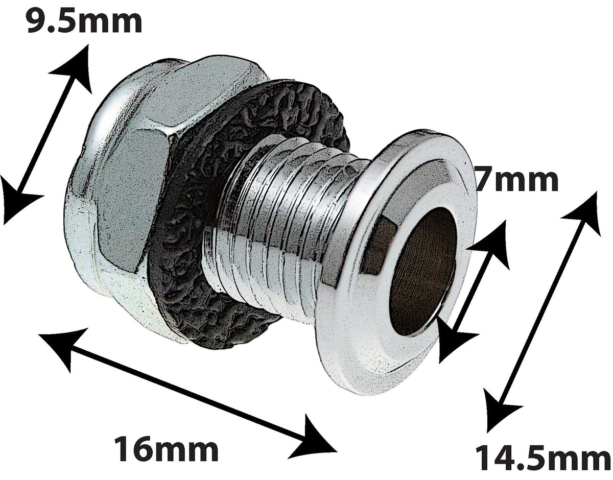 AVH8 - DIE CAST AIR VENT GROMMET 16MM