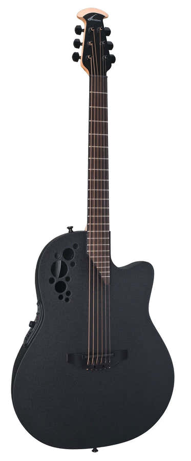 Elektro-Akoestische Gitaar Elite Tx Mid Cutaway Black Textured