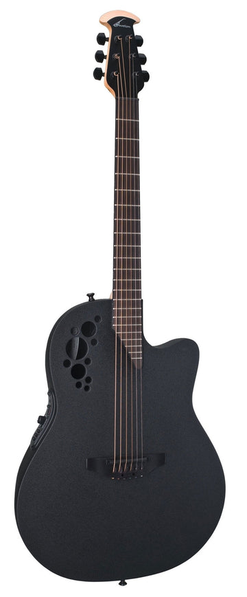 Elektro-Akoestische Gitaar Elite Tx Mid Cutaway Black Textured