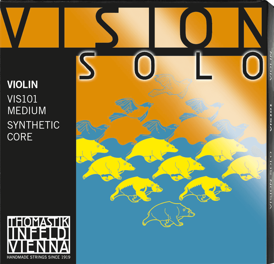 Thomastik 4/4 VISION SOLO VIOLIN SET STRINGS D SILVER VIS101