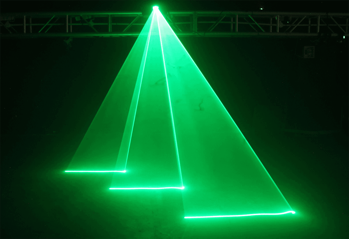 SPECTRUM 80 GROEN - 80 MW ZWART-WIT GROENE LASER