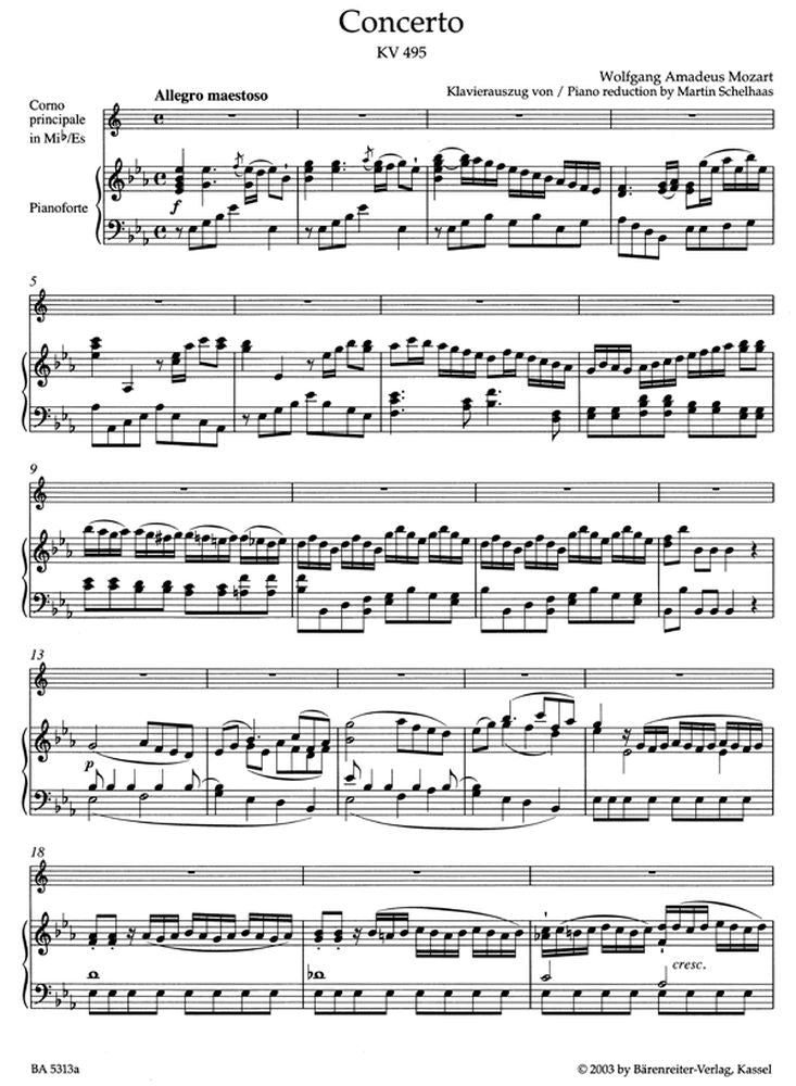 Moz W.A. - Concerto N°4 En Mib Majeur Kv 495 - Cor Piano