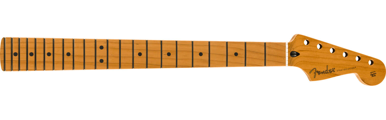 Satijn Fat Strat Hals van Geroosterd Esdoorn, 22 Medium Jumbo , 9.5, Esdoorn, U-vorm