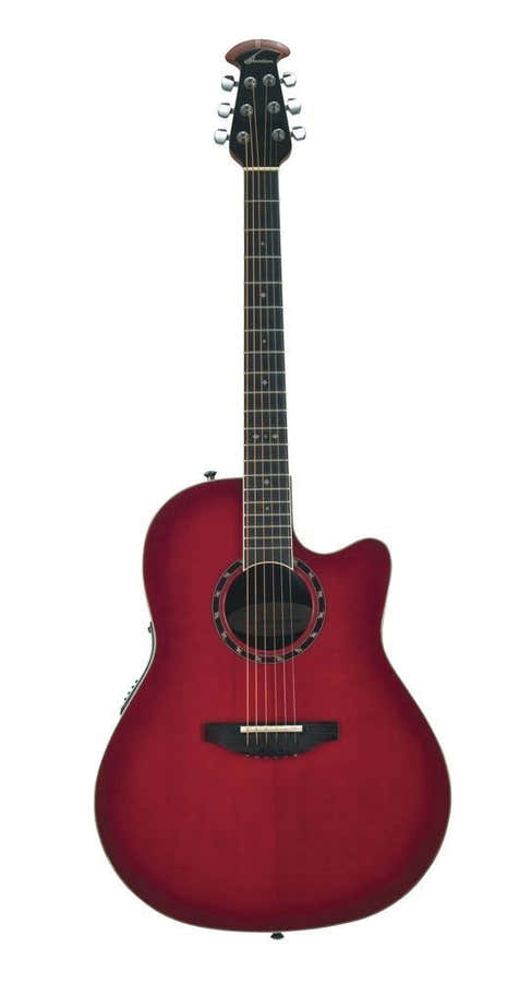Elektro-Akoestische Gitaar Standard Balladeer Deep Contour Cutaway Cherry Cherry Burst