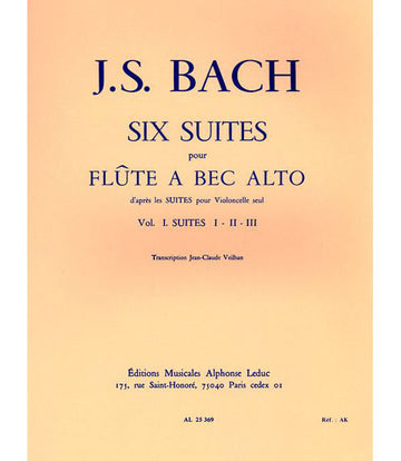 Bach J.s./veilhan J.C. - 6 Suites D'apres Les Suites Pour Violoncelle Vol. 1 - FLB Alto
