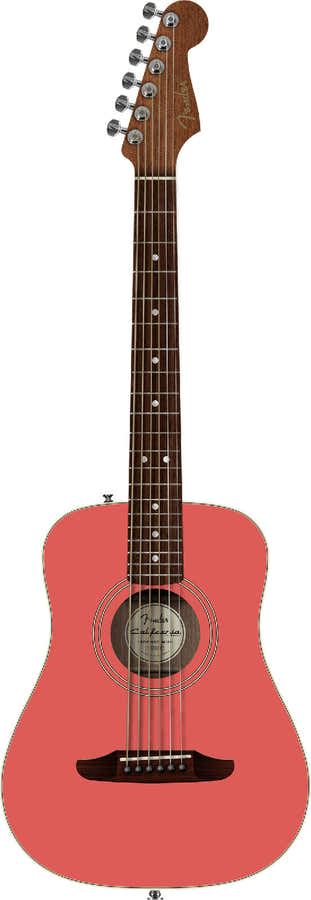 California Standard Redondo Mini met tas Sparren bovenblad Fiesta Red