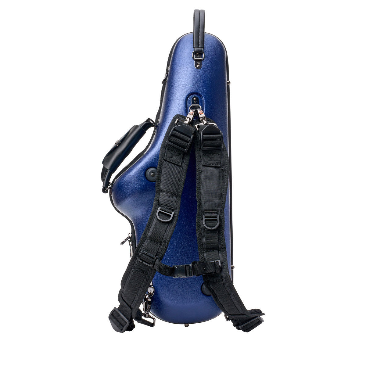 Blauwe Micro Zip-koffer - Altsaxofoon