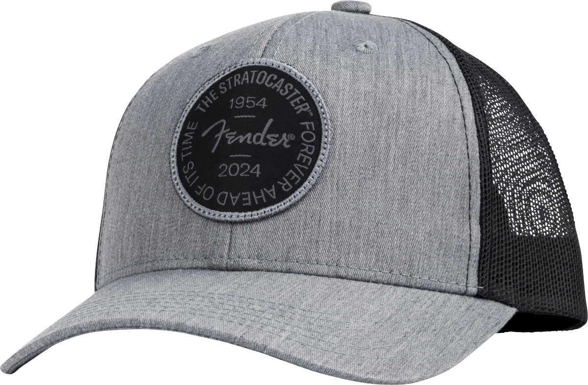 Fender Stratocaster 70th jubileum Badge Hat Gemêleerd grijs Eén maat
