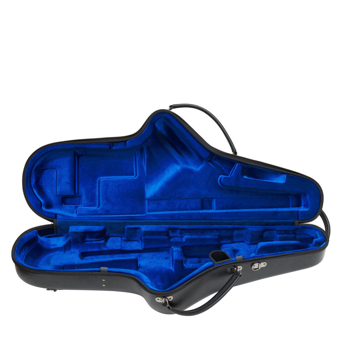 Zwarte Micro Zip Etui - Tenorsaxofoon