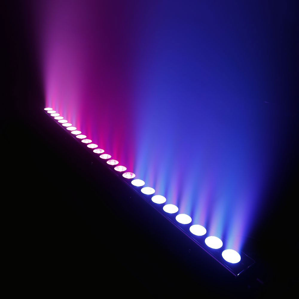 TRIBAR 400 IR - TRICOLOR LED BAR (RGB) 24 X 3 W BLACK BOX MET INFRAROOD AFSTANDSBEDIENING
