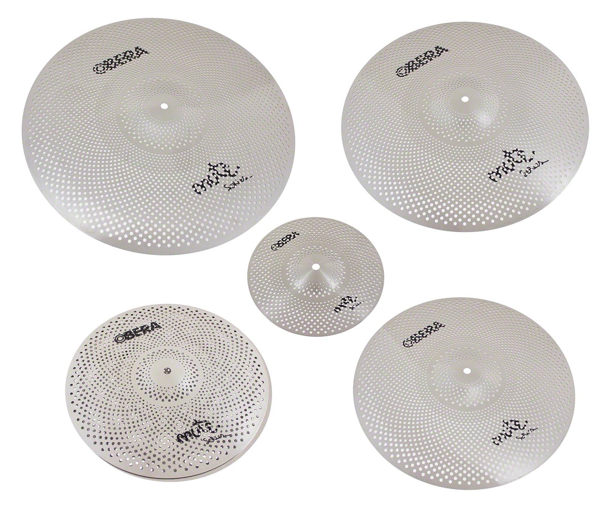 Obera Cymbals MUTE 5X SILENT CYMBALS SET - 14" 16" 18" 20" 10"