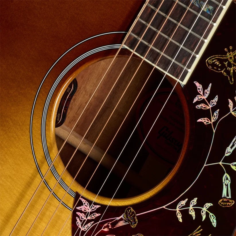 Hummingbird Elegante Koa Honing-Sunburst Modern