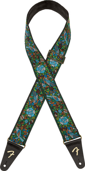 Mosaic jacquard draagband Groen