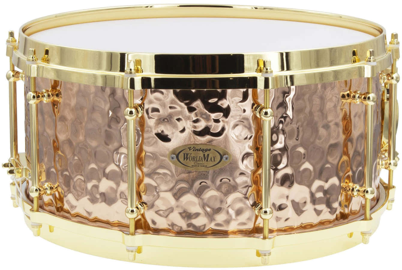 BZH-6514DHBR - Snaredrum 14" x 6.5" - Gehamerde Bronzen Ketel - Gegoten Spanring