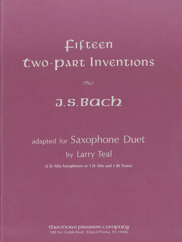 Bach J. S. - 15 TWO-part Inventions - 2 Saxophones