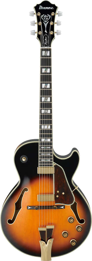 GB10-BS Bruin Sunburst Handtekening George Benson