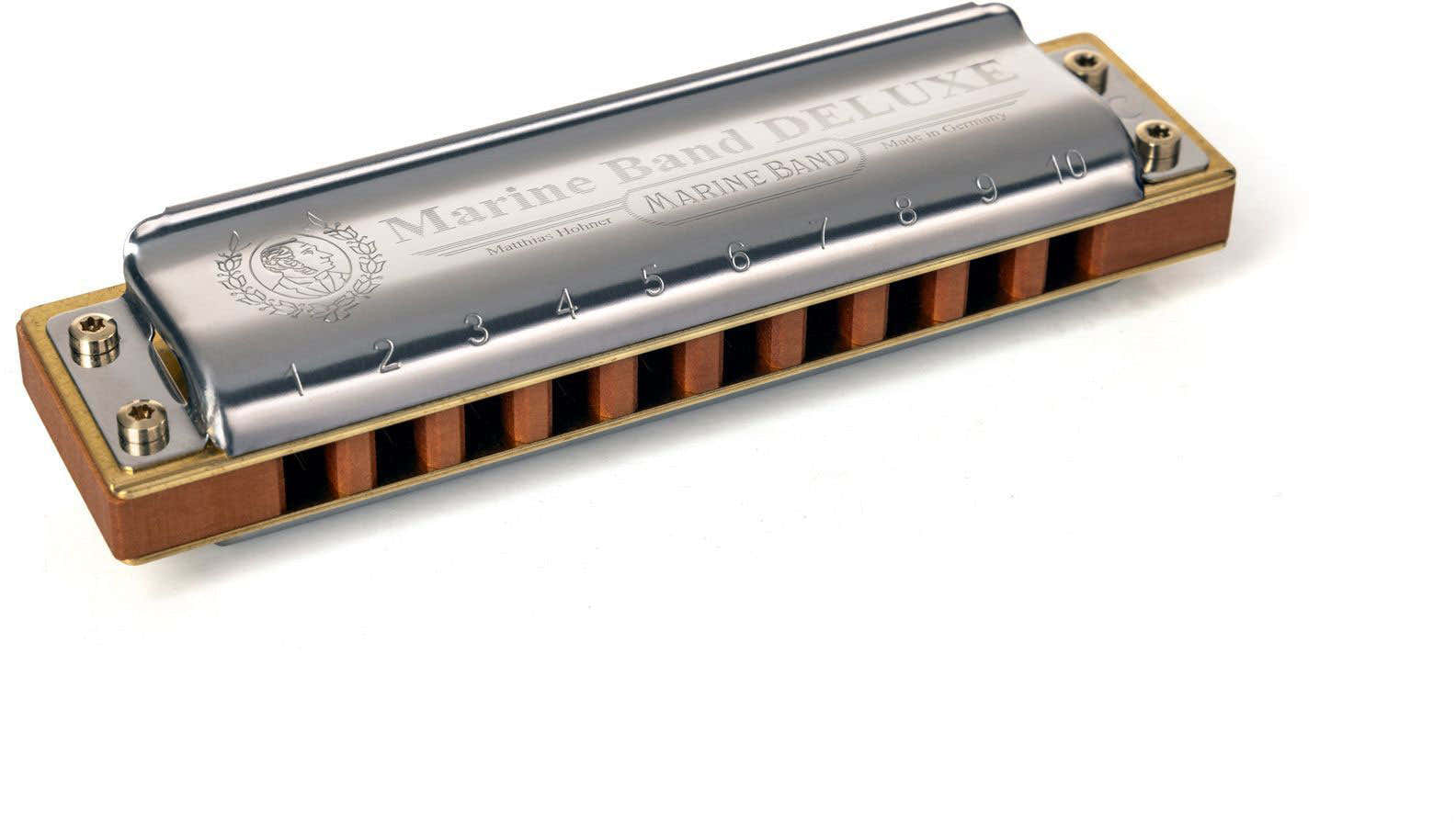 DIATONIC 2005/20 MARINE BAND DELUXE 10 HOLES EB MIB