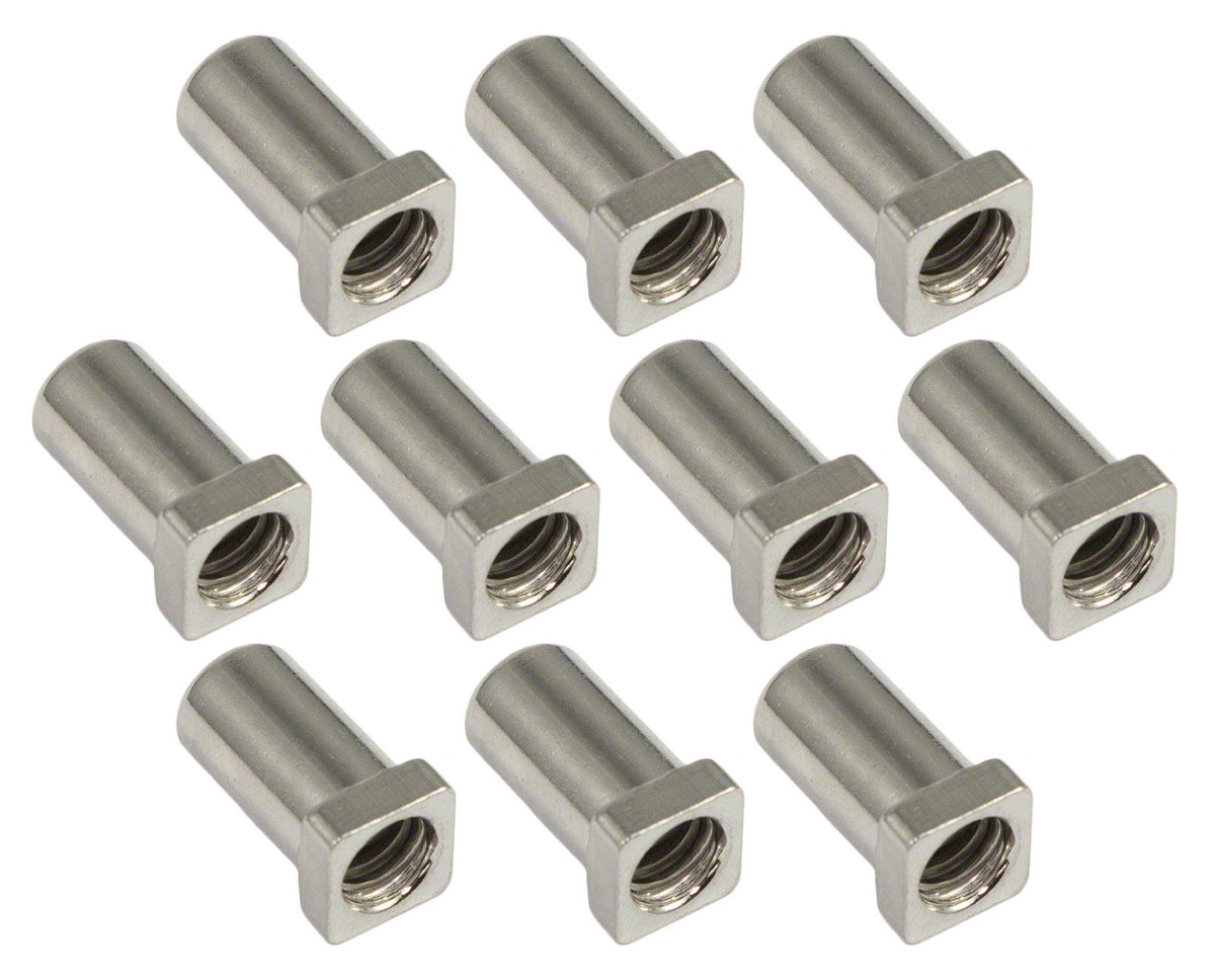 SN-SQ-15S - Schoorsteen 15mm Vierkante Kop - Staal (X10)