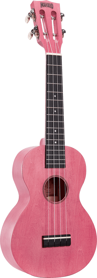 Ukulele Island Concert Coral Pink + Hoes