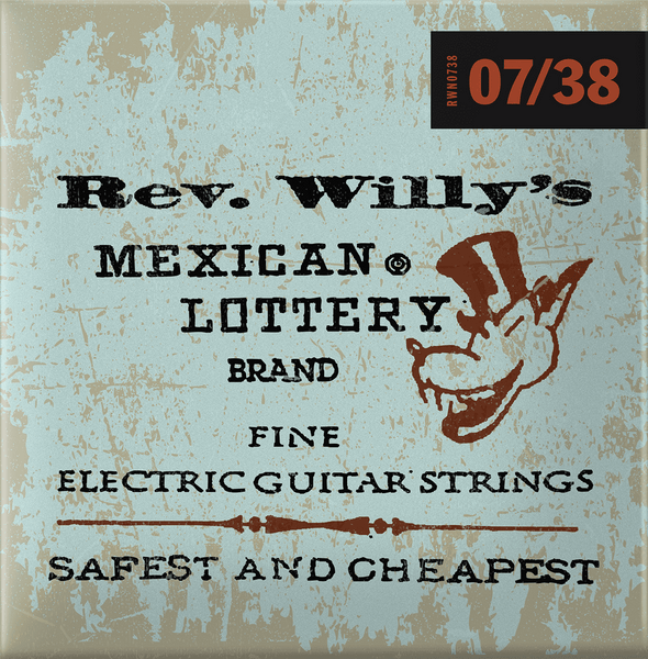 Dunlop ELECTRIC CORDS SIGNATURE REV. WILLY'S LOTTERY SUPER FINE !7-9-11-20-20W-30-38