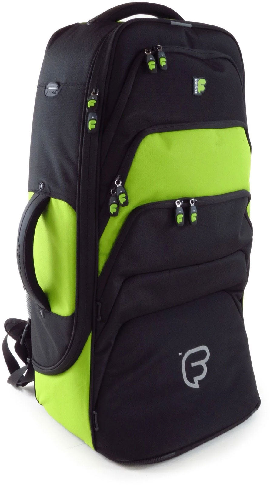 Fusion Bags Premium Black/Green Case for Euphonium
