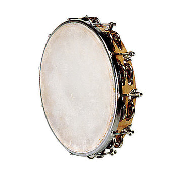 Tamboerijn Natuurlijk Vel - 25 CM + Schellen