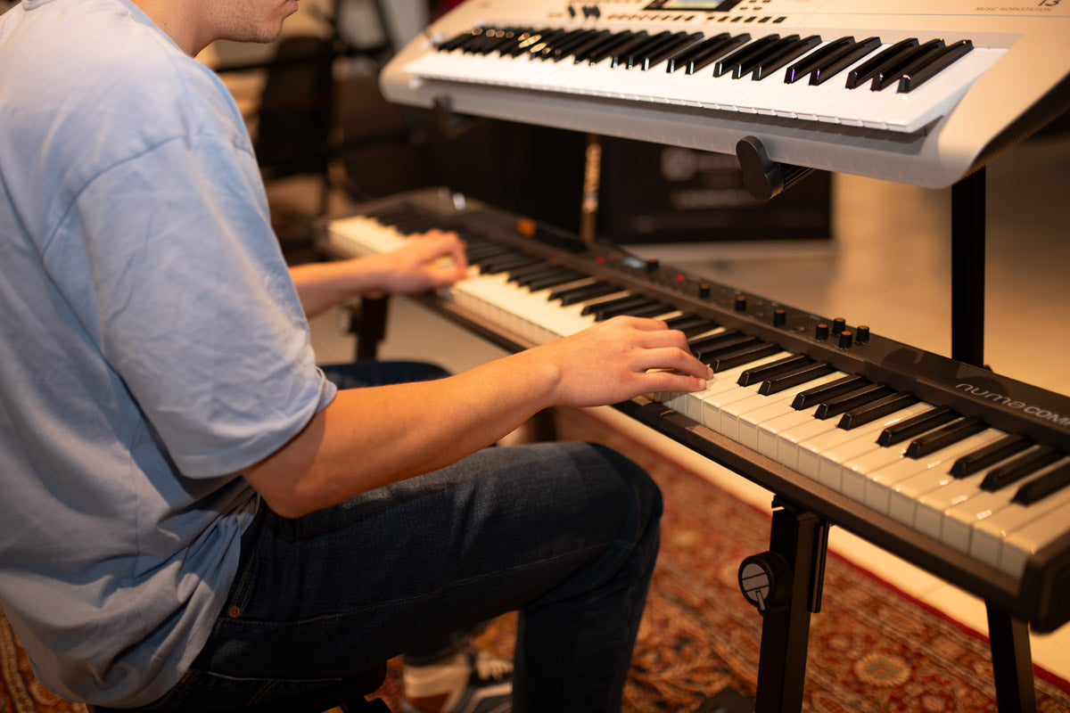 WS421 Keyboardstandaard Zwart
