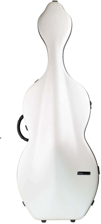 Cellokoffer 4/4 Hightech Snoepje + Wielen - Wit/Bruin