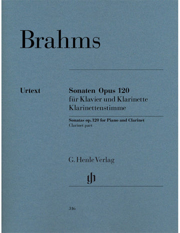 Brahms - Sonates Pour Piano et Clarinettete (ou Alto) Op. 120/1 U. 2 - Piano et Alto (clarinette)