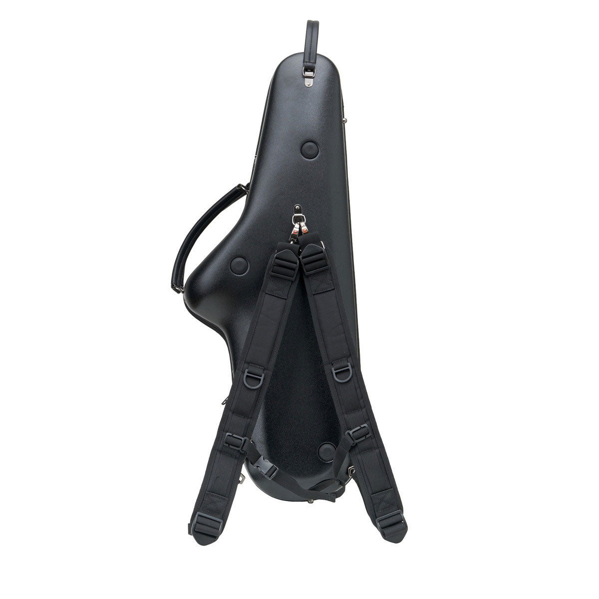 Zwarte Micro Zip Etui - Tenorsaxofoon