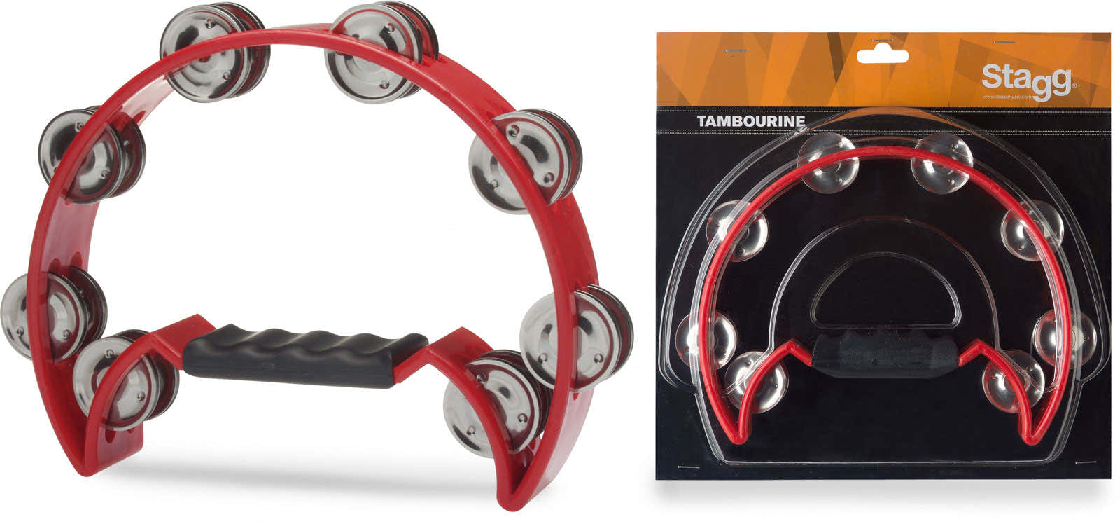 Tamboerijn 1/2 Maan 16 Schellen Rood