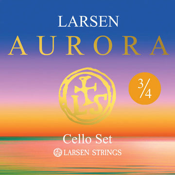 CELLO STRINGS LARSEN AURORA SET 3/4 MEDIUM