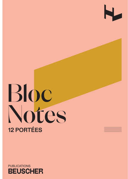 Bloc Notes 12 Portées